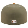 thumbnail image 4 of Men's New Era Olive/Orange San Francisco Giants Two-Tone Color Pack A-Frame 59FIFTY Fitted Hat, 4 of 5