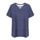 thumbnail image 5 of Tops de Manga Corta de Tamaño Más de las Mujeres, Blusas de Cuello en V Impresas de Verano de Moda para Uso Casual, Diario Y de Fiesta, 5 of 8