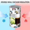 thumbnail image 2 of 20oz Coffee Tumblers White Colorful Monster Cartoon Trucks Pattern Stainless Steel Vacuum Insulated Travel Tumbler Coffee Cups Mug with Lid and Straw with Cleaning Brush for Cold & Hot Drinks, 2 of 5