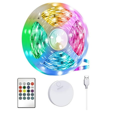 

2M LED TV Strip Light Remote Control 5050 RGB USB LED Strip Light 16 Colors and 4 Dynamic Modes Light Strip for TV Backgrounds Light