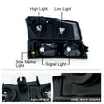 thumbnail image 6 of Headlights & Fog Lights Set, Fit for  03-06 Chevy Silverado 1500 2500 3500 HD Models/03-06 Chevrolet Avalanche 1500 2500(Fits Models without Cladding Only), 6 of 9