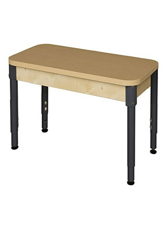 Wood Designs  18-29 in. Rectangle High Pressure Laminate Table With Adjustable Legs
