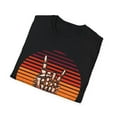 thumbnail image 4 of Rock On Guitar Neck With A Sweet Rock & Roll Skeleton Hand Unisex T-Shirt, 4 of 4