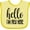 Banana and Yellow, variant on Inktastic Hello, I'm New Here Boys or Girls Baby Bib