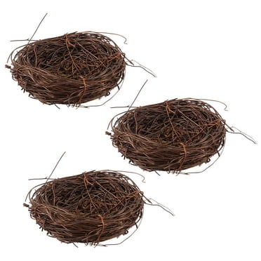 Melrose International Twig Bird Nest with Eggs and Boxwood Foliage (Set of 12) main image 1
