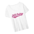 thumbnail image 2 of Camisas de manga corta para mujer, camisetas de verano, ropa de calle cómoda a la moda, camiseta para uso diario, vacaciones, deportes, calle SG Yinane Camiseta para mujer, 2 of 8