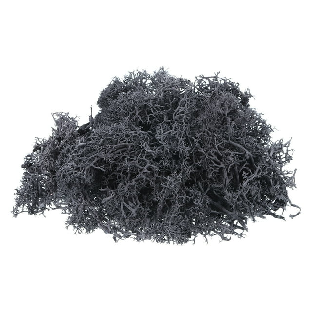 Unique Bargains 3.5 OZ Moss Preserved Moss Artificial Moss for Craft Floral Project Table Decor Grey