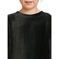 thumbnail image 4 of Wonder Nation Girls’ Long Sleeve Velour Pullover Top, Sizes 4-18 & Plus, 4 of 5