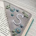 thumbnail image 6 of Corner Bookmarks Embroidered Page Separators Personalized Non-woven Fabric Cute Hand-stitched DIY Handmade Unique Gift, 6 of 15