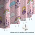 thumbnail image 6 of Pink Princess Castle Pattern Shower Curtain 36"x72" ,Bathroom Decorative Shower Curtains Set with 12 Hooks,Modern Waterproof Washable Shower Curtain, 6 of 6