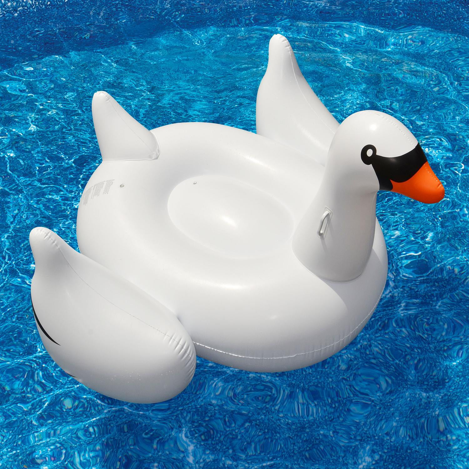 Inflatable Leisure Giant Swan Float Toy Rideable Raft Swimming Pool Celebrity 
