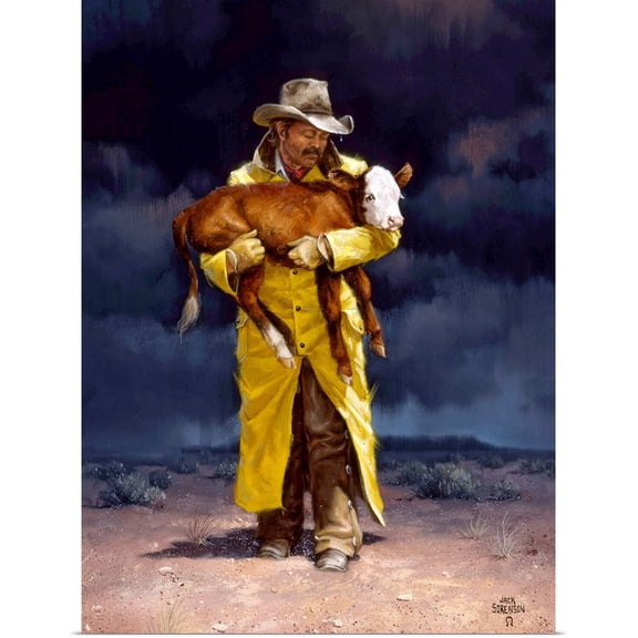 Great BIG Canvas | Rolled Jack Sorenson Poster Print entitled Helping Hand