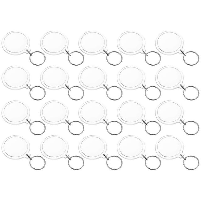 a refined and professional product description based on your input:\n\n \n\n**20pcs Acrylic Key Rings with Photo Frame – Durable Blank Key Chains for Key
