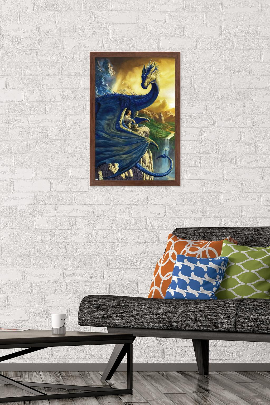 Ciruelo - Eragon Wall Poster, 14.725" x 22.375", Framed