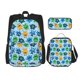 thumbnail image 1 of Easygdp Cartoon Monster Mochila para Niños y Niñas con Set de Caja de Almuerzo y Estuche para Lápices 3 en 1, Mochila Escolar Estampada para Adolescentes, 1 of 7