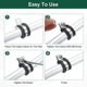 thumbnail image 5 of Abrazadera de cable de 3/8" (10mm), abrazadera aislante de goma con acero inoxidable, abrazadera metálica en forma de R para instalación de tubos, mangueras, cables, paquete de 12, 5 of 6