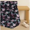 thumbnail image 4 of Soimoi Black Cotton Cambric Fabric Anemone & Pink Flower Floral Print Fabric by the Yard 56 Inch Wide, 4 of 7