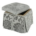 thumbnail image 6 of Stacy Tufted Square Storage Ottoman, Grey, 6 of 8