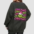 thumbnail image 4 of Women Merry Christmas Sweatshirt Long Sleeve Funny Cute Xmas Crewneck Pullover 3-Gray L 1, 4 of 5