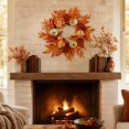 thumbnail image 6 of Fall Wreath,Halloween Wreath,Fall Wreaths For Front Door,Thanksgiving Wreaths,Autumn Pumpkin Wreaths,For Indoor Outdoor Thanksgiving Harvest Festival Celebrations, 6 of 7