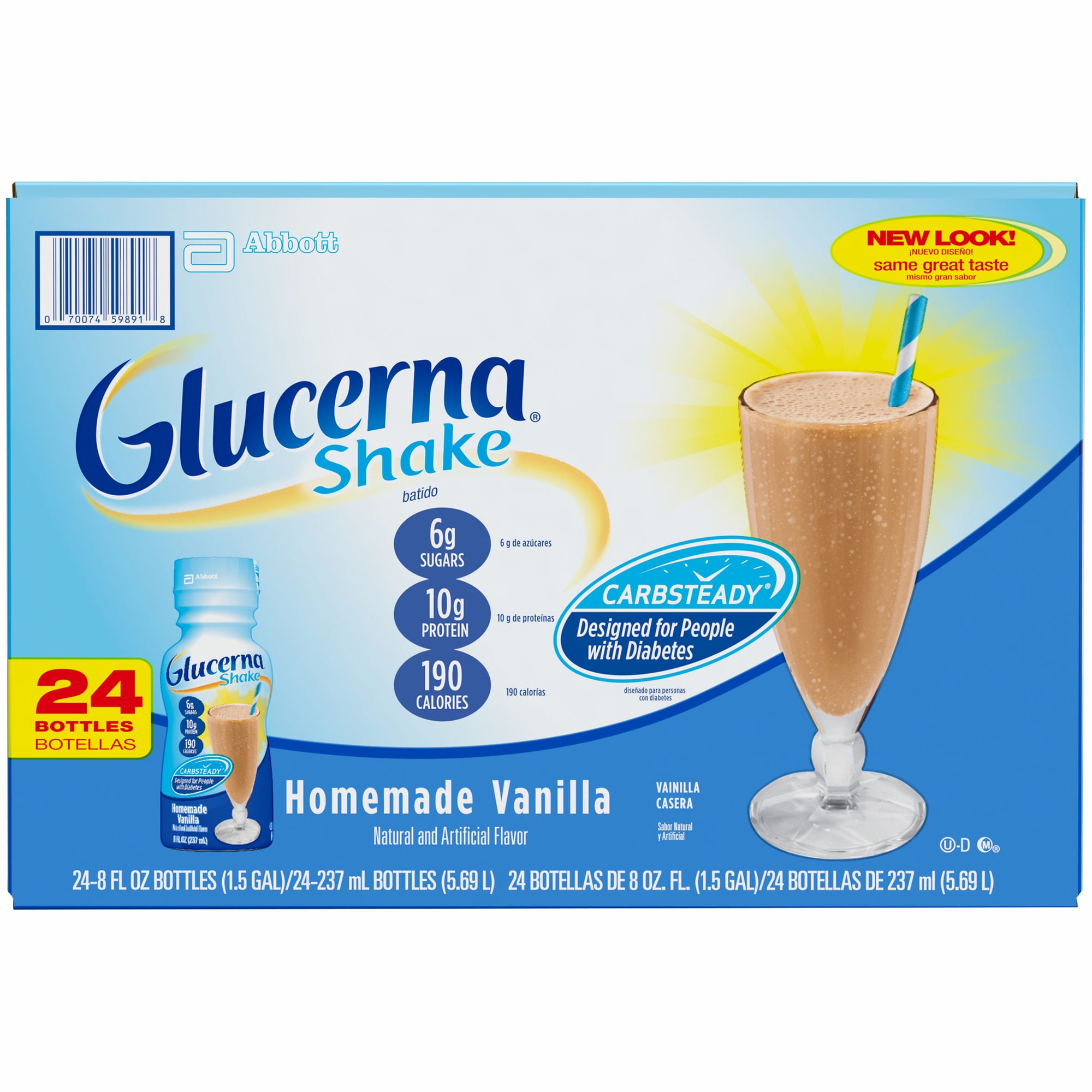 Product of Glucerna Vanilla 24 pk /8 oz Glucose Supplements Bulk Product of Glucerna Vanilla 24 pk /8 oz Glucose Supplements Bulk