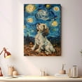thumbnail image 4 of Petit Basset Griffon Vendeen Dog Starry Night Canvas Wall Art Prints, Dog Art Canvas Painting Poster,Pet Canvas Painting Puppy Artwork 8x12 inches, 4 of 6