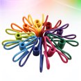thumbnail image 2 of EeaseMX 8 pinzas multiusos de acero inoxidable de colores resistentes para bolsas de ropa y alimentos (colores variados), 2 of 7