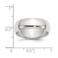 thumbnail image 2 of Sterling Silver 7mm Half-Round Band - 6.2 Grams - Size 8, 2 of 2