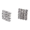 thumbnail image 1 of Yinanstore 1 Pce Boucles d'Oreilles Femmes Cristal Strass Forme Carrée Boucles d'Oreilles Clous, 1 of 8
