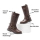 thumbnail image 4 of Botas Altas de Montar para Niñas DREAM PAIRS Marrón LUCKID-01, 4 of 5