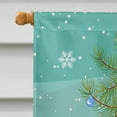 thumbnail image 3 of Carolines Treasures BB4201CHF Merry Christmas Tree Papillon Black & White Flag Canvas House Size, 3 of 4