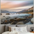 thumbnail image 2 of Orinice Mountains Water Rocks Tapestry Wall Hanging Unique Style Graphic Tapestries Home Wall Decor Art for Living Room Bedroom Apartment Farmhouse Dorm 50x40inch, 2 of 6