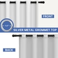 thumbnail image 2 of XUEYU Blackout Curtains, Full Light Blocking Curtains for Bedroom, Window Curtain for Living Room 52 x 96 inch Grommet, Energy Efficient Curtains for Living Room Window(2 Panels,White), 2 of 7