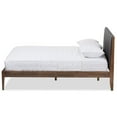 thumbnail image 3 of Baxton Studio Ember Queen Platform Bed in Gray and Walnut Brown, 3 of 8
