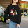 thumbnail image 2 of JLMSPLWG Christmas Long Sleeve Shirts Christmas Plaid Shirt Girls Christmas Shirts Boys White Tshirt Sweatshirt Kids 8 Year Old Girl Clothes Boys, Black 7-8 Years, 2 of 6