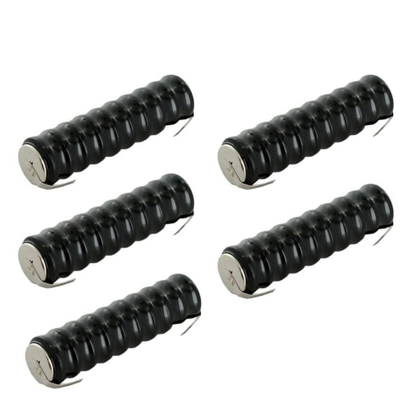 5pc 10/V80H 12V 80mAh Battery w/Tabs for electricity meter, emergency lights