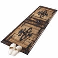 thumbnail image 2 of 2'x6' Rug Runners for Hallways Kitchen, Barn Door Non Slip Entryway Beside Floor Carpet Runner, Farmhouse Wooden Grain Rustic Tribal Pattern Washable Laundry Room Bedroom Throw Rugs Mat, 2 of 8