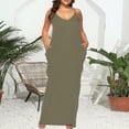 thumbnail image 6 of Women Plus Size Dress,Womens Fashion Summer Dress,Spaghetti Strap Casual Tank Beach Cover Up Maxi Dress With Pockets Dress,Maxi Dress,Sun Dresses On Clearance,Maxi Dresses for Women 2024, 6 of 6