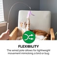 thumbnail image 6 of Furhaven Dizzy Kitty Feather Pole Wand Cat Toys - Pastel (Lavender/Mint), Set of 2 Dizzy Kitty - Pastel (Lavender/Mint) Set of 2 Wand Toy, 6 of 10