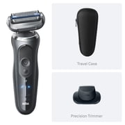 Braun Electric Razor for Men Series 7, Electric Shaver, 360ContourFlex, with Precision Trimmer, Travel Case, S7 7120s