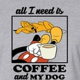 thumbnail image 3 of Mickey & Friends - Coffee And My Dog - Juniors Cropped Cotton Blend T-Shirt, 3 of 5