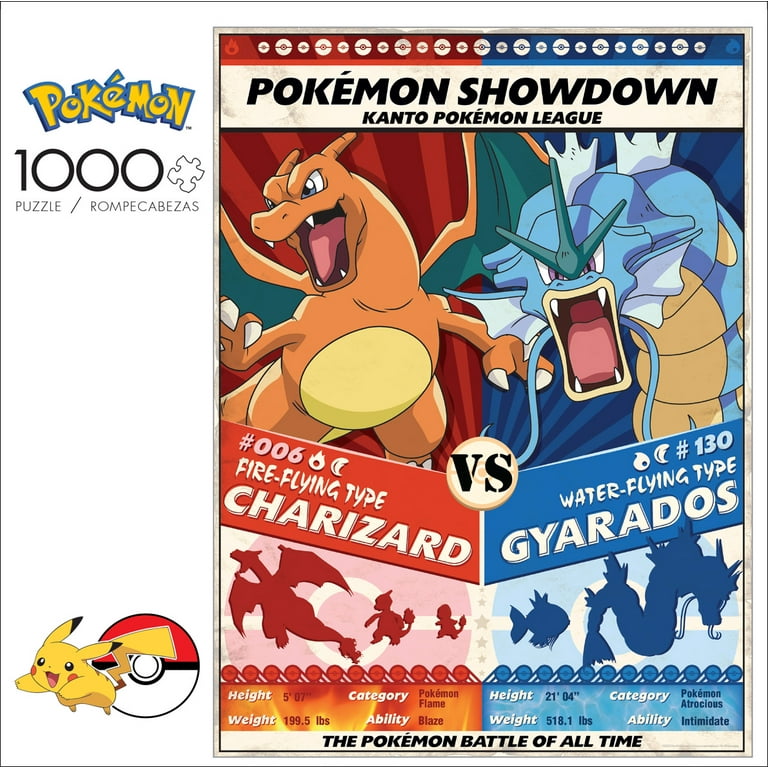 Buffalo Games - Pokemon Showdown: Charizard V. Gyarados - 1000