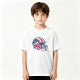 thumbnail image 2 of USA Flag Football Helmet Boys Graphic Tee, Cool Patriotic 4th July 100% Cotton Kids Short Sleeve T-Shirt 4-13Y, 2 of 5