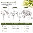 thumbnail image 4 of Metal Plant Support for Garden, 2026 Peony Cages and Supports, Decorative Flower Support Frame Grow Through Rings Peony Flower Hoop for Upright Growth and Protection, 4 of 9