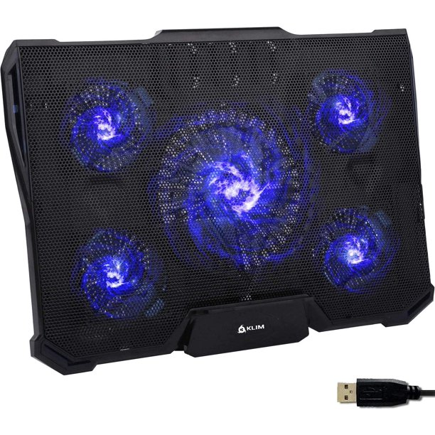 Klim Klim Cyclone Laptop Cooling Pad 5 Fans Cooler No More Overheating Increase Your Pc