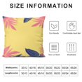 thumbnail image 5 of Acheng Palm Leaves with Lush Branches and Leaves Tropical Jungle Palm Leaves Short Plush Pillowcase 1 Piece White, 5 of 5