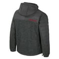 thumbnail image 3 of Men's Colosseum Charcoal Iowa State Cyclones Nightman Full-Zip Hoodie Puffer Jacket, 3 of 3