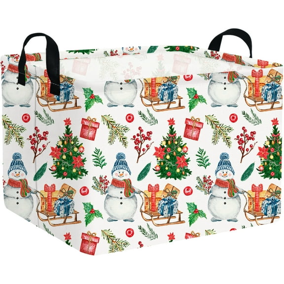 Christmas Basket,Waterproof and foldable Christmas Tree Basket Baby Storage Bin,kids room storage basket,Christmas decor,Boy and Girls Christmas Room Decor(Christmas tree)