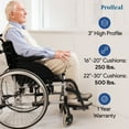 thumbnail image 6 of Proheal 3" Coccyx Foam Wheelchair Seat Cushion - 20"x18" - Tailbone and Lower Back Support, 6 of 6