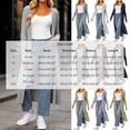 thumbnail image 3 of DIOAZUD Women's Plus Size Ribbed Knit Cardigan Extra Long Open Front Long Sleeve Floor Length Cardigan Sweater Soft Lightweight, 3 of 8
